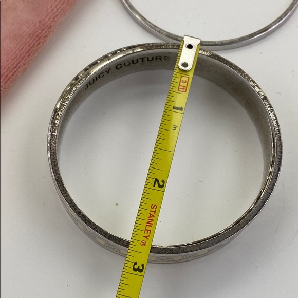 💛 Juicy Couture Silver Braided Bangle Trio - Picture 5 of 5